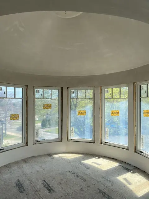 Garvey Construction, Plastered domed turret ceiling