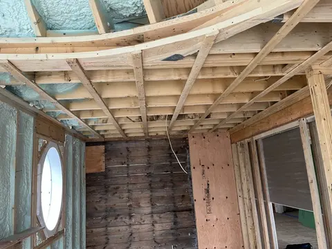 Garvey Construction, Curved ceiling framing detail