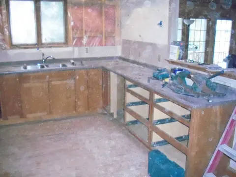 Garvey Construction, Kitchen demo & rebuild in progress