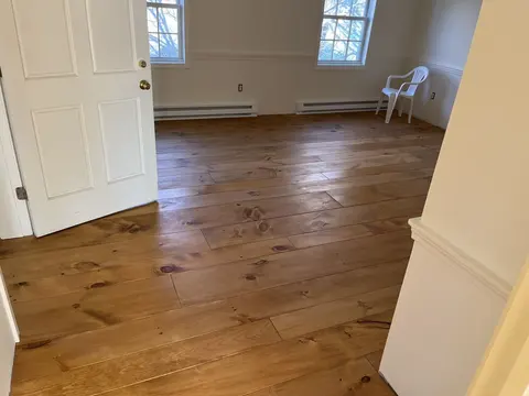 Garvey Construction, Wide-plank pine flooring
